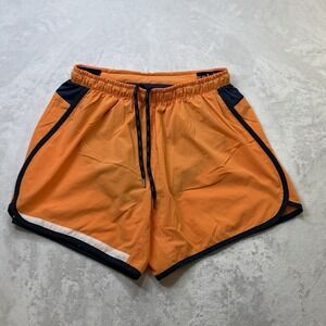 Rabbit Women's Running Shorts Orange Navy Athletic Performance Size M